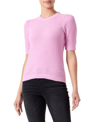Vila Womens Vidalo O-Neck S/S Knit Top-Noos T-Shirt, Pastel Lavender, XS