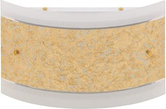 Briloner Leuchten, Lampada da parete, goldfarbig 3349 - 027, Vetro di metallo, 30 x 20 x 7,9 cm - Briloner