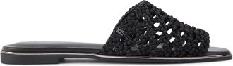 Kurt Geiger Womens Rhoda Mule Mules - Black Fabric - Size UK 6