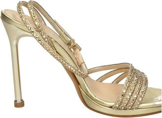 Albano Schoenen, Dames, Geel, 37 EU, Leer, Sandali
