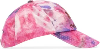 Isabel Marant Womens Accessorio Tie-Dye Cotton Baseball Cap Pink