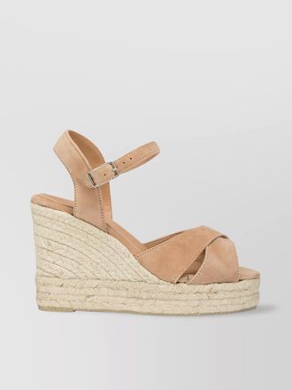 Castaner leather wedge espadrille sandals