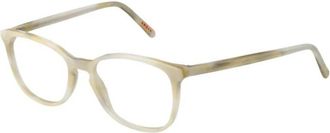 Andy Wolf Cr&egrave;me Rechthoekige Optische Monturen met Merkhoes - unisex - Brillen - Beige - ONE Size - Wol - Accessoires