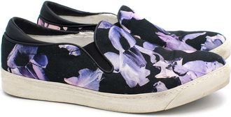 McQ by Alexander McQueen Purple Flower Print Skate Shoes Size 37