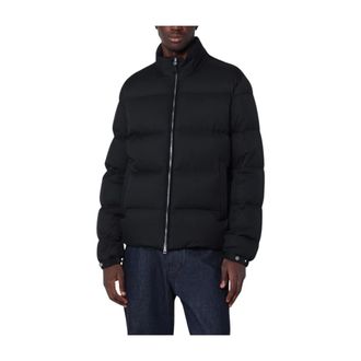 Ermenegildo Zegna Jassen, Heren, Blauw, L, Wol, Donsjack Blouson