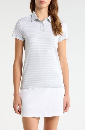 Swannies Kayla Polo Top in Glacier White at Nordstrom, Size X-Large