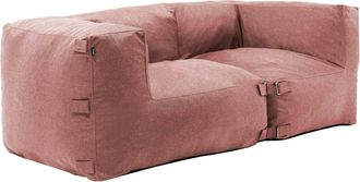 Oviala Conjunto de jardín modular con 2 sillones esquineros terracota