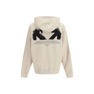 Off-white Mens Beige Cotton Sweatshirt Clothing