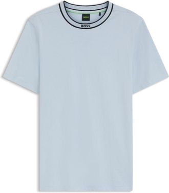 BOSS Cotton T-shirt with logo crew neck