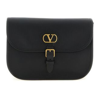 Valentino Garavani Tassen, Heren, Zwart, ONE Size, Leer, Antibes Crossbody Tas