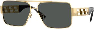 Versace VE2290 100287 Mens Sunglasses Gold Size 61
