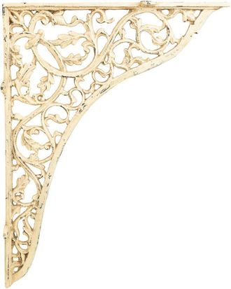 Biscottini International Reggi mensola Staffa per mensole a parete Reggimensola in ghisa Staffe per mensole presanti Reggi mensola da muro 72x54x8 cm