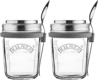 Kilner Kilner Set Of 2 Breakfast Jars