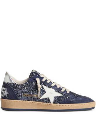 Golden Goose Sneakers Ball Star con glitter - Blu