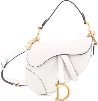 Dior Saddle Handbag with Strap Leather Mini shoulder bag