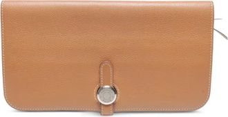Herm&egrave;s Portafoglio Dogon GM con zip - Marrone
