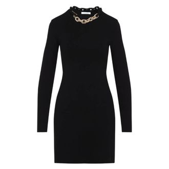 Paco Rabanne Paco Rabanne Short Knitted Long-Sleeve Dress, Size X-Small