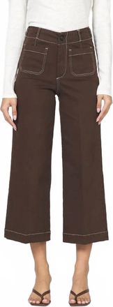 Dear John Denim Audrey High Rise Cropped Jean In Chocolate Torte