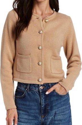 Drew Marielle Cardigan Sweater In Jute