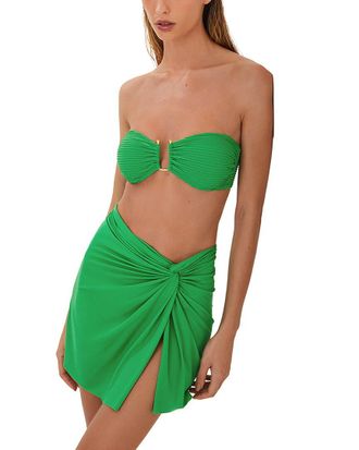 Vix Solid Karen Mini Skirt
