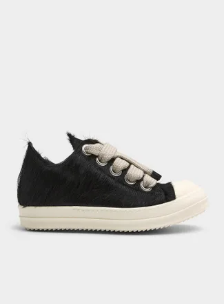 Rick Owens Mens Jumbo Lace pony hair low-rise sneakers Men