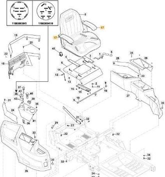 STIGA Sports Kit Reposabrazos Asiento Original Stiga - 118830678/0