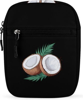 Generic Coconut Palm Leaves Crossbody Bag Adjustable Satchel Cute Shoulder Bag Lightweight Sling Bags