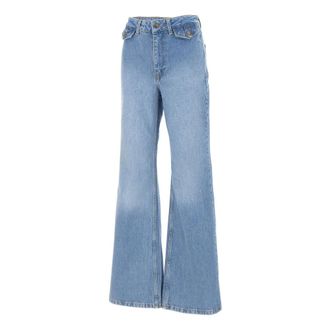 Rotate High-rise Flared Jeans - female - ROTATE Birger Christensen - Flare Jeans - Blue - W25 - Jeans