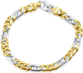 Pompeii3 Mens Link 14k Gold (41gram) or Platinum (66gram) 7.5mm Bracelet 8.5