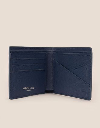 Oswin Hyde Mens Marylebone Navy Bifold Wallet