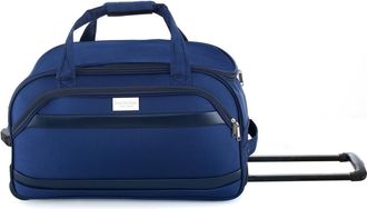 Isaac Mizrahi New York Movi 20 Inch Carry-On Softside Rolling Duffel Travel Bag with Telescopic Handle