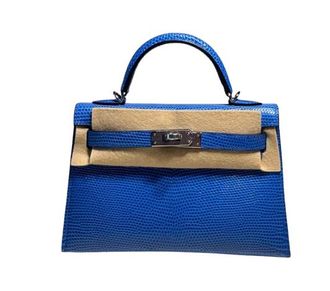 Herm&egrave;s Rare Bleu Sapphire Mini Kelly II - Full set with receipt