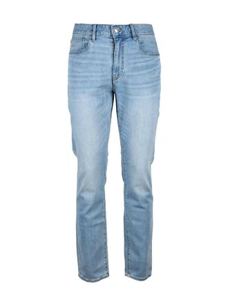 A|X Armani Exchange Light Blue Cotton Polyester Elastane Skinny Jeans