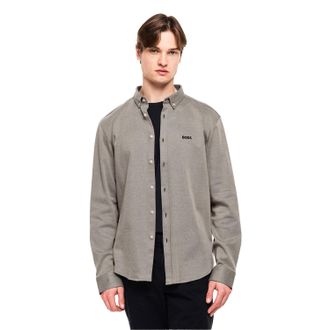 HUGO BOSS Herenkatoenen shirt met Motion-logo (Donker Beige)
