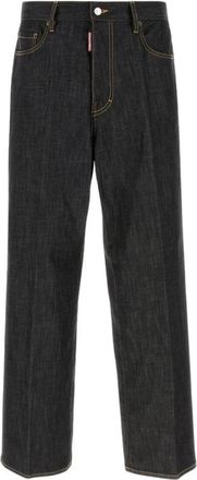 Dsquared2 Loose Wide-leg Jeans - Heren - Loose Fit Jeans - Zwart - L - Denim - Jeans