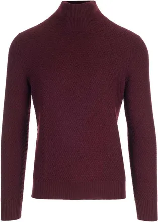 Tagliatore Turtleneck Sweater - Heren - Coltruien - Rood - 2XL - Katoen - Truien & Vesten