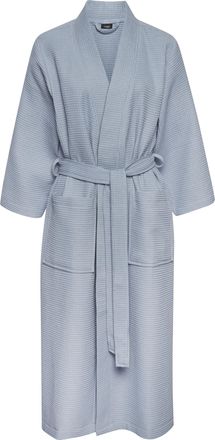 Vivance Bademantel VIVANCE DREAMS, Damen, Gr. M/36 (38), blau (dove blau), Waffelpiqu&eacute;, unifarben, Langform, Hausm&auml;ntel Bademantel, aus weichem Waffelpiqu&eacute;