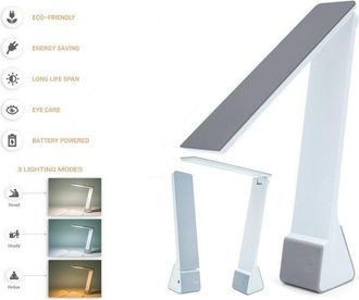 Trade Shop Trade Shop - L&aacute;mpara Escritorio 15 Led 4w Luz Plegable Blanco Neutro Amarillo U12b