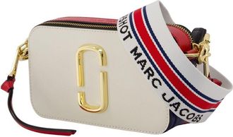 Marc Jacobs Womens The Snapshot Crossbody - Marc Jacobs Leather White Cowhide Bags Crossbodies