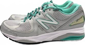 New Balance Womens Running Shoe In Silver/mint Green