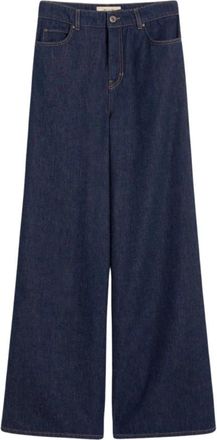 Max Mara Wide Jeans - Dames - Loose Fit Jeans - Blauw - 2XL - Jeans