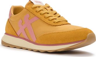 FitFlop Retro-Q FF Fabric Suede Sneakers in Turmeric/desert Blush at Nordstrom, Size 8.5