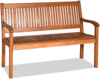 Costway Costway - Panchina Da Giardino In Legno, Panca Per 2 Persone, Schienale Ergonomico, Per Cortile Veranda Piscina Balcone, 126 X 63 X 91 Cm