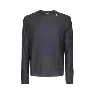 Roa Ashi Wool Tencel Baselayer Manica Lunga - - Sport - Uomo - Nero - M