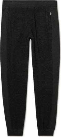 Orlebar Brown Mens Duxbury Mix Texture Sweatpants In Black