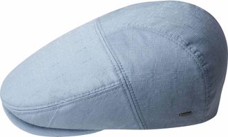 Bailey Mens Linen-Look Cotton Blend Ivy Cap In Blue