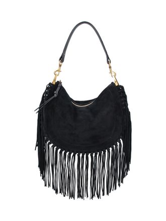 Isabel Marant Black Oskan Soft Suede Shoulder Bag