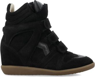 Isabel Marant Black Bekett Leather Sneakers