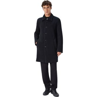 Missoni Double Knit Coat With Zigzag Pattern in Black at Nordstrom, Size 52 It