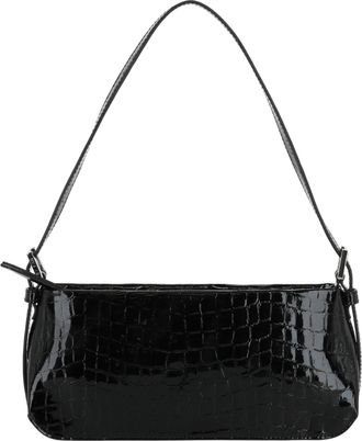 by FAR Dulce Crocodile Embossed Shoulder Bag